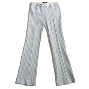 Theory Vertical Striped Flared Slacks